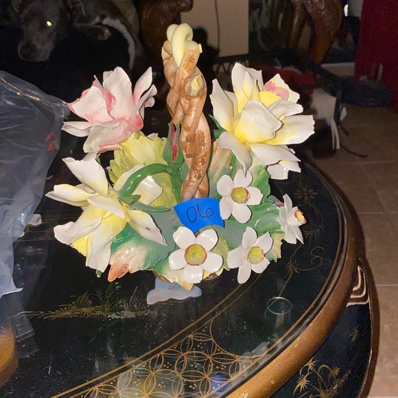 Capodimonte Other - Vintage Capodimonte Porcelain Flower Basket minor chips please see pictures